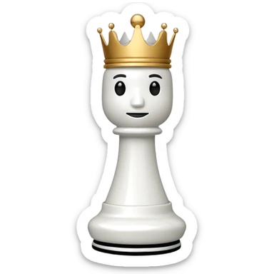 white king plastic chess pieces sticker