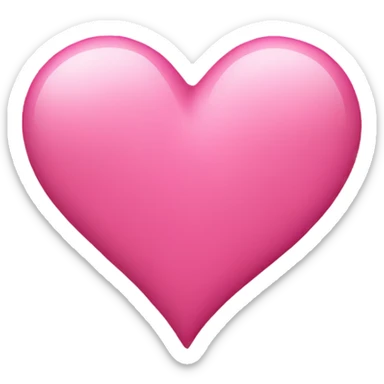 Pink heart sticker