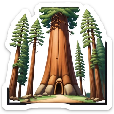 mariposa grove of sequoias, yosemite sticker