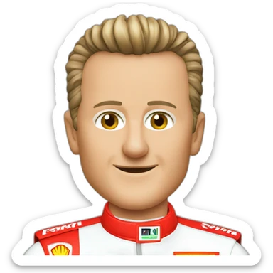 Michael Schumacher chez ferrari sticker
