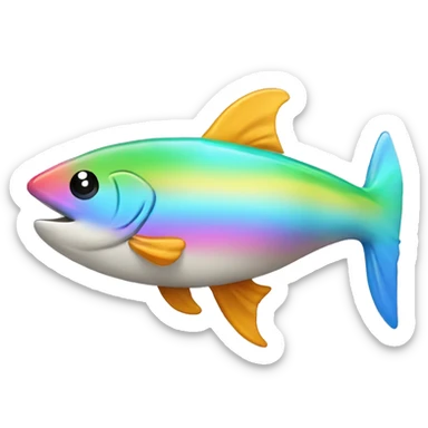 Golfinho com arco íris  sticker