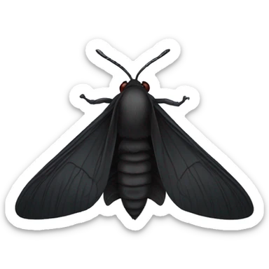 black moth sticker