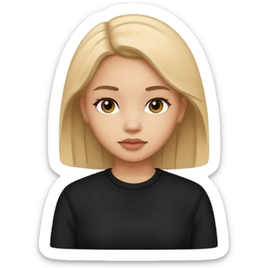 celui en bas à gauche est plutôt bien mais enlève les oreilles de chat et met ses habits en noir  sticker