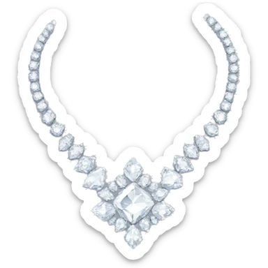 luxury diamond necklace  sticker