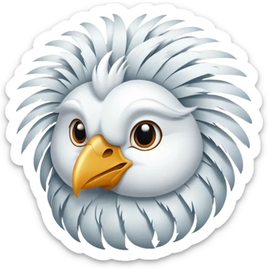 elegant* bird sticker