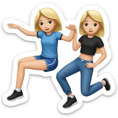 girl hip thrusting a boy sticker