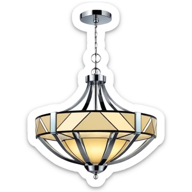 modern chandelier sticker