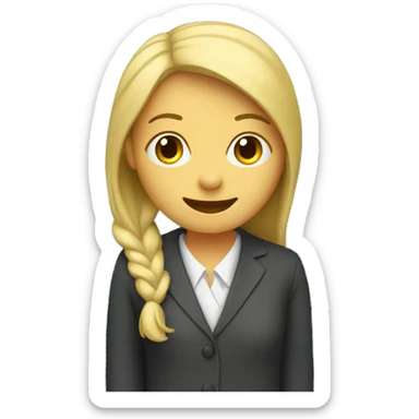 the teacher near the blackboard sticker