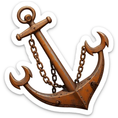 Anchor And Grapnel sticker