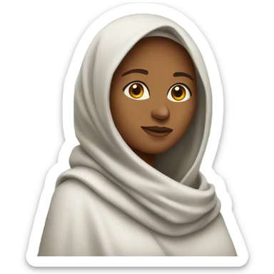 Femme avec une couverture  sticker