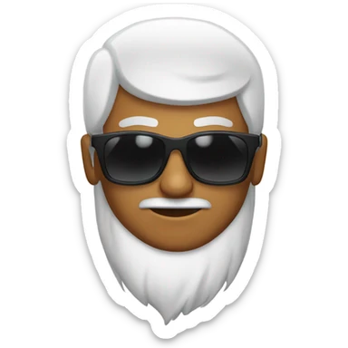 Mehmert with sunglasses  sticker