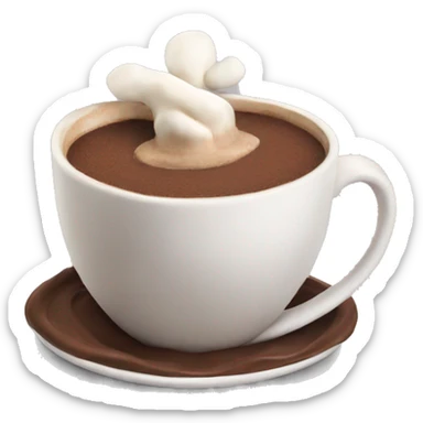 hot chocolate sticker