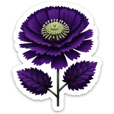 black knight scabiosa sticker