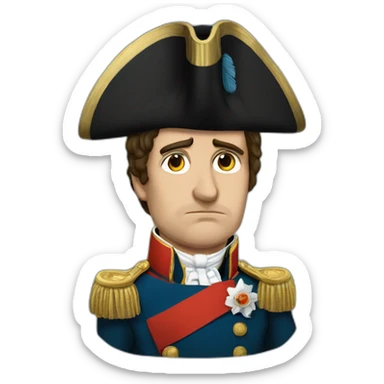 sad napoleon bonaparte sticker