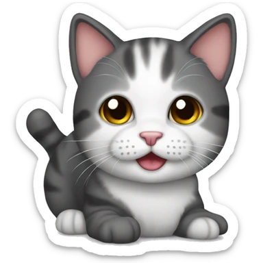 Cute cat sticker