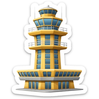 Airport ATC Tower sticker