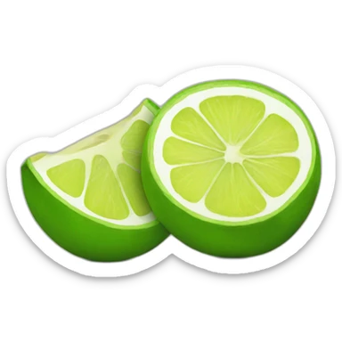 green lemon cut sticker