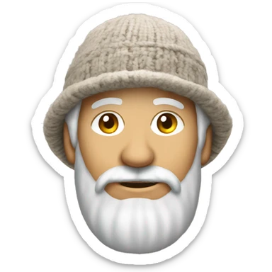 man in a wool hat worn throughout the Caucasus sticker