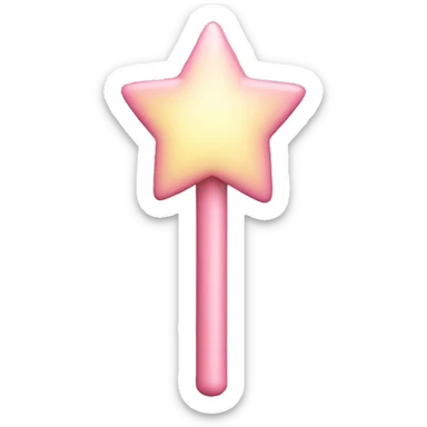 Light pink wand sticker