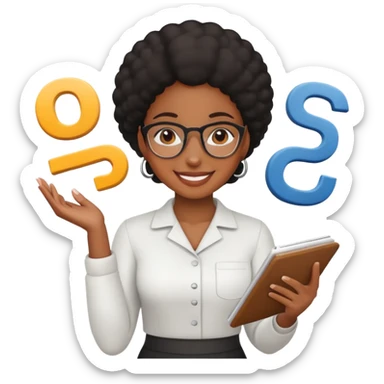 black women doing math sticker