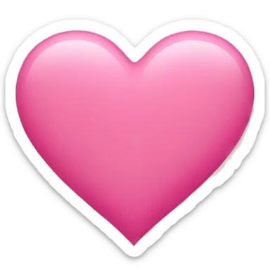 Pink heart  sticker