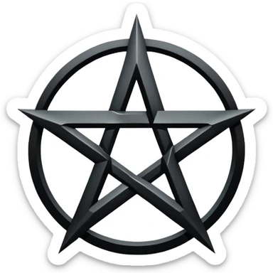 Pentagram satanic sticker