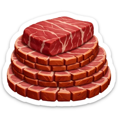 Pounding meat sticker