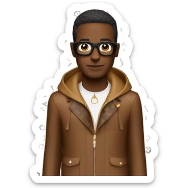 beаr in louis vuitton sticker