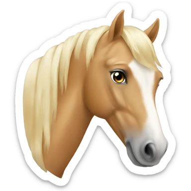 palomino horse  sticker