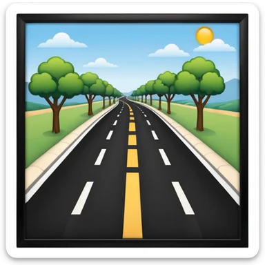 CARRETERA sin recuadro  sticker