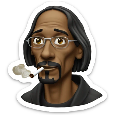 Snoop dogg smoking sticker