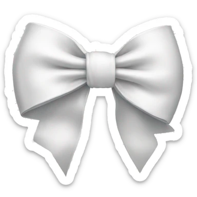 white bow sticker