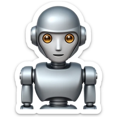 Robot Silent Companion sticker