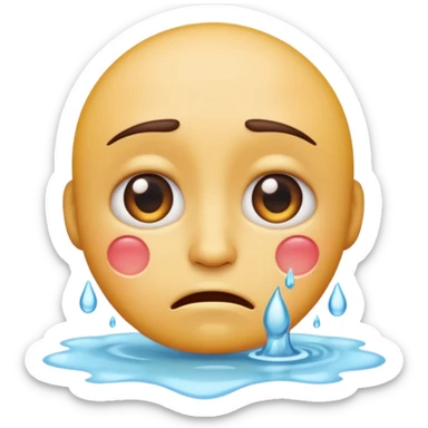 emoji face trying not to cry sticker