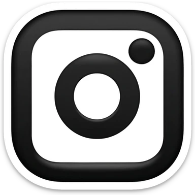 Instagram logo symbol black and white sticker