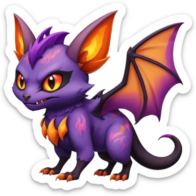 Noivern-Noibat-Torracat-fusion sticker
