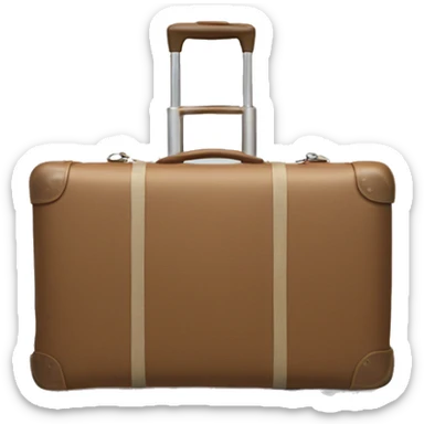 rainbow in the centre of blue Luggage  sticker