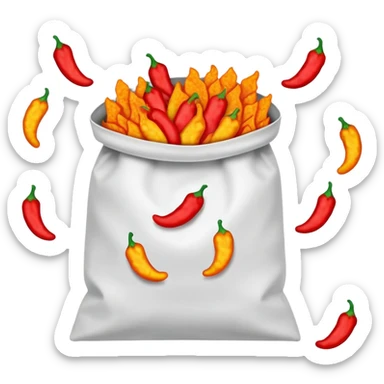 flaming hot cheeto’s  bag sticker