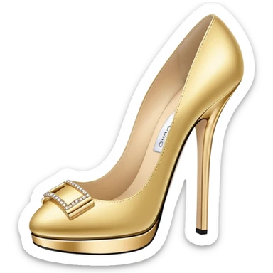 Jimmy choo brand logo sticker