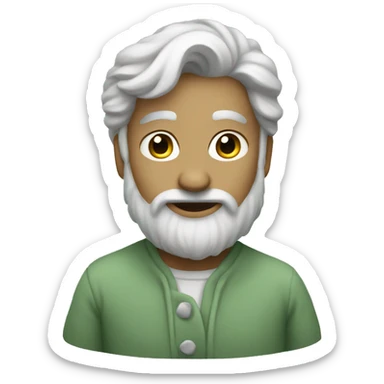 Sage green heart emoji sticker