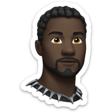 A fierce black Panther sticker