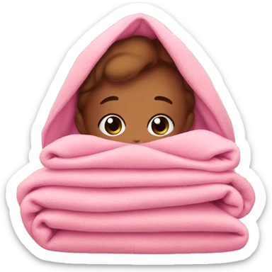 Cute pink blanket sticker