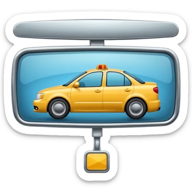 rear view mirror sticker