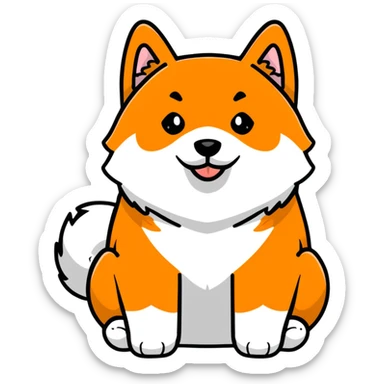shiba inu sticker