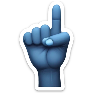 Magic-themed thumbs-up icon, Hand with long sharp nails sticker