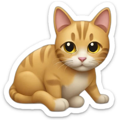 scraper tool and cat sticker