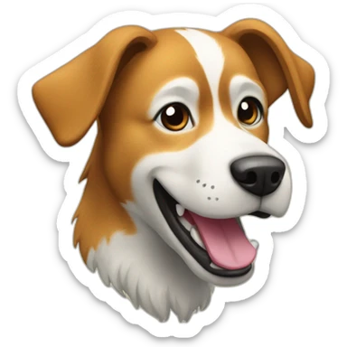 Dog in a montane sticker