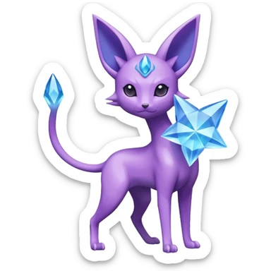 Amaura-Espeon-Pokémon (full body) sticker