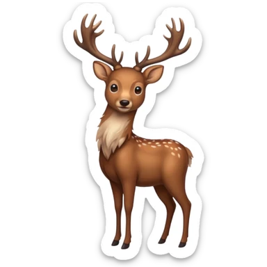 deer full body sticker