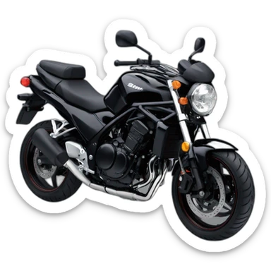 a black suzuki bandit 1200 Naked 2007 sticker